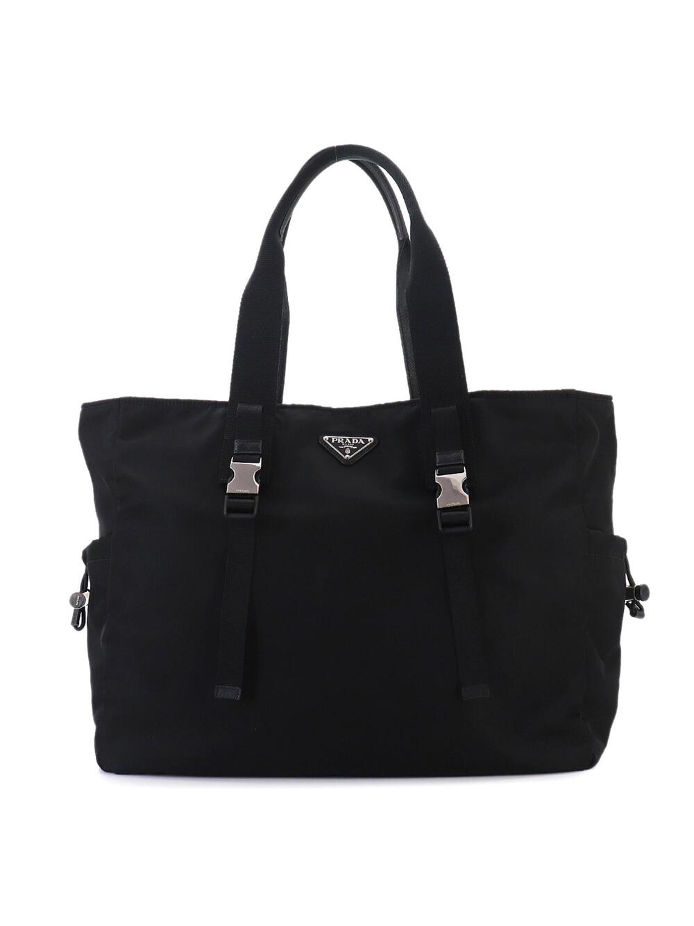 Prada Side Pocket Buckle Tote Tessuto #341549P18B